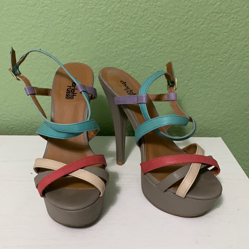 Colorful heels size 7